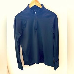 Athleta long sleeve half-zip training top. Medium
